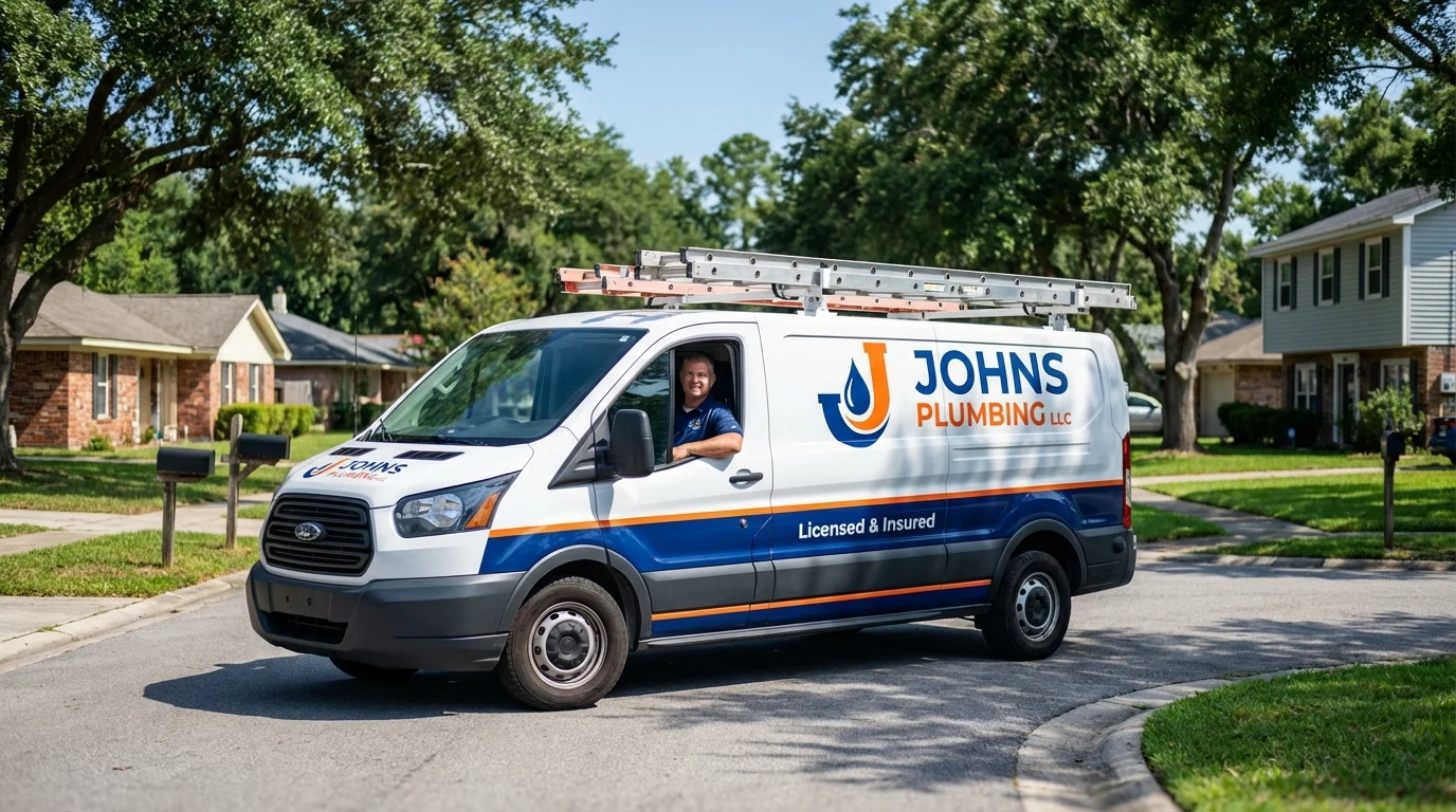 Johns Plumbing LLC service van in Window Rock, AZ